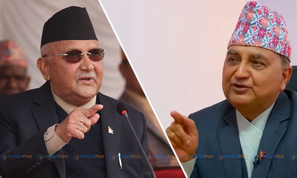 फोटो पोस्ट गर्दा गुण्डुबाट फोन : ओलीको अगाडी चुपचाप, पोखरेललाई भोटले साथ !