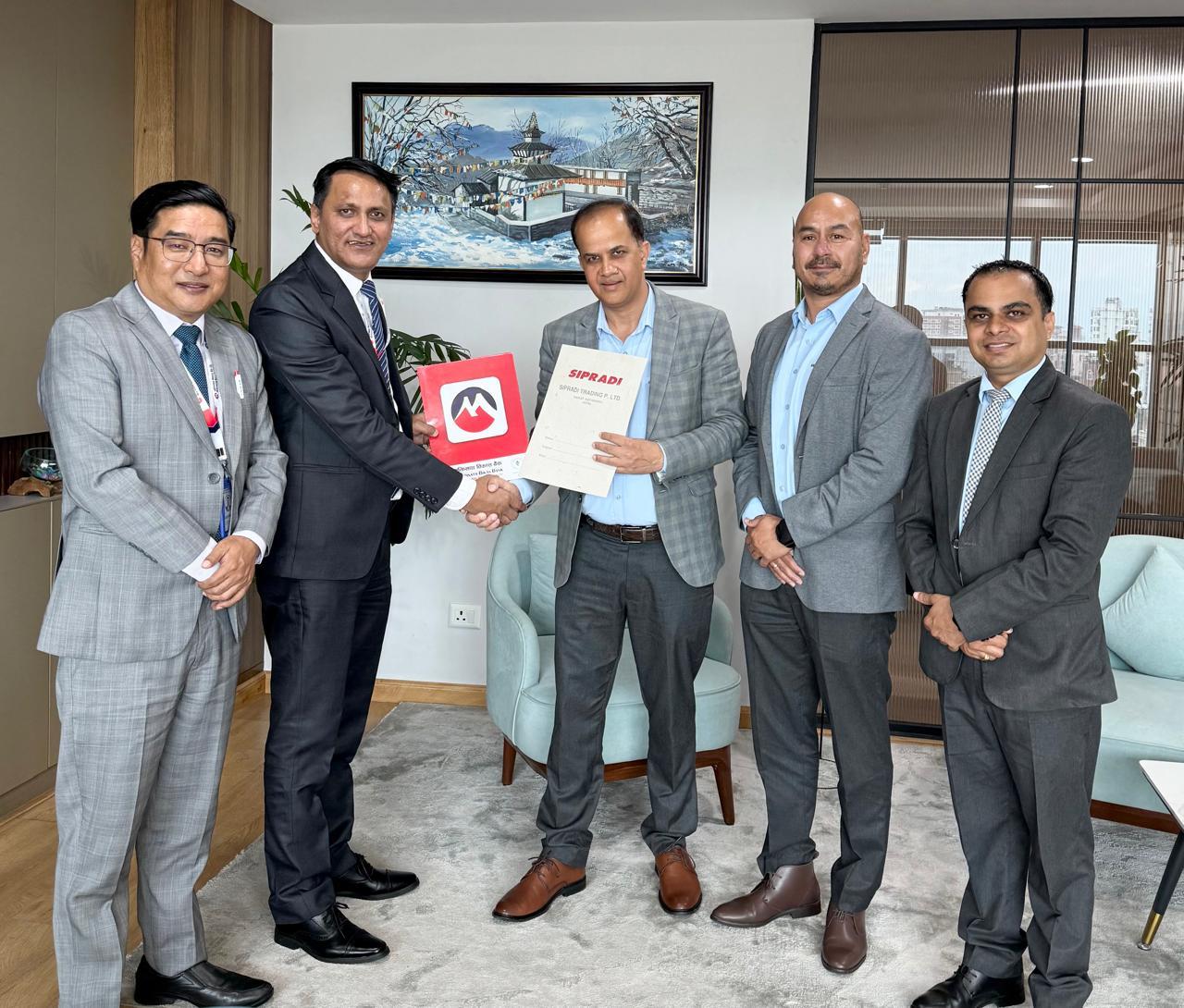 मुक्तिनाथ विकास बैंक र सिप्रदी ट्रेडिङबीच साना व्यावसायिक सवारीसाधन खरिदमा सहुलियत दिने समझदारी