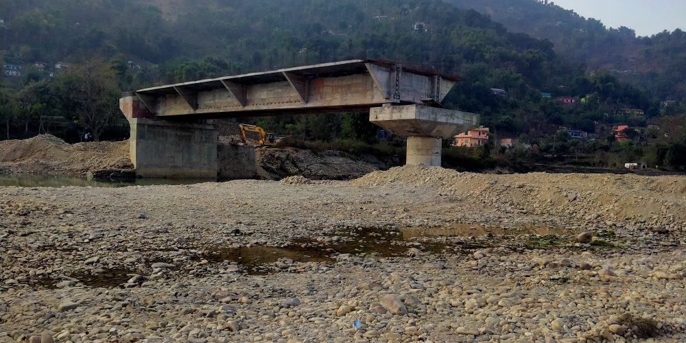 आँधीखोलाको पुल तेस्रोपटक म्याद थपिँदा पनि बनेन