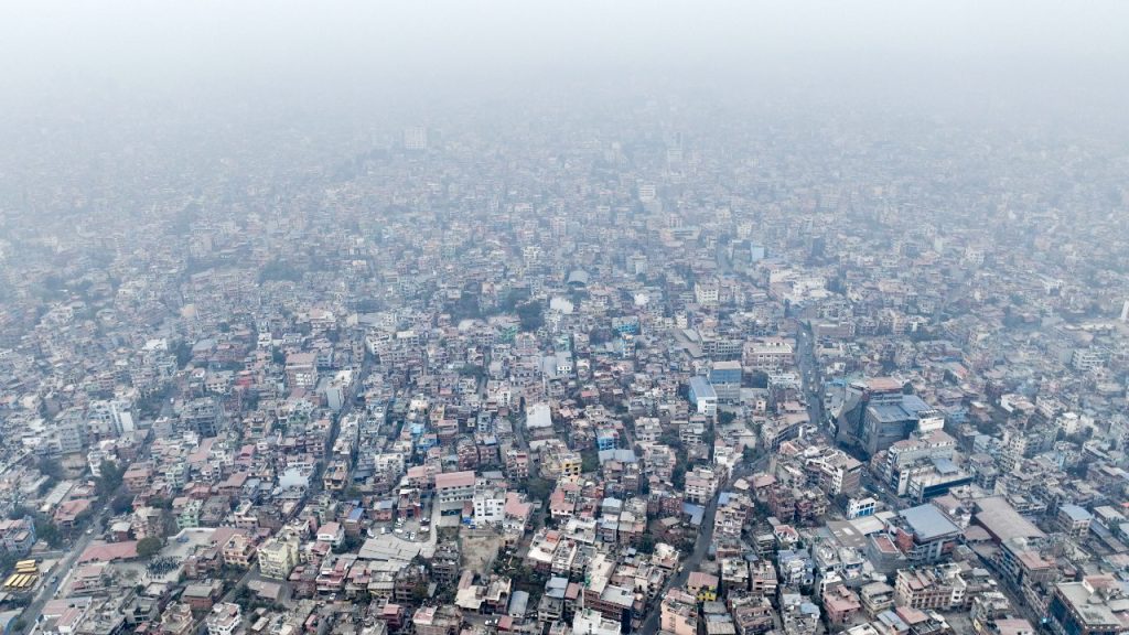काठमाडौंको वायु प्रदूषण अस्वस्थ तहमा, विश्वका सबैभन्दा प्रदूषित सहरमध्ये सातौँ स्थानमा सूचीकृत